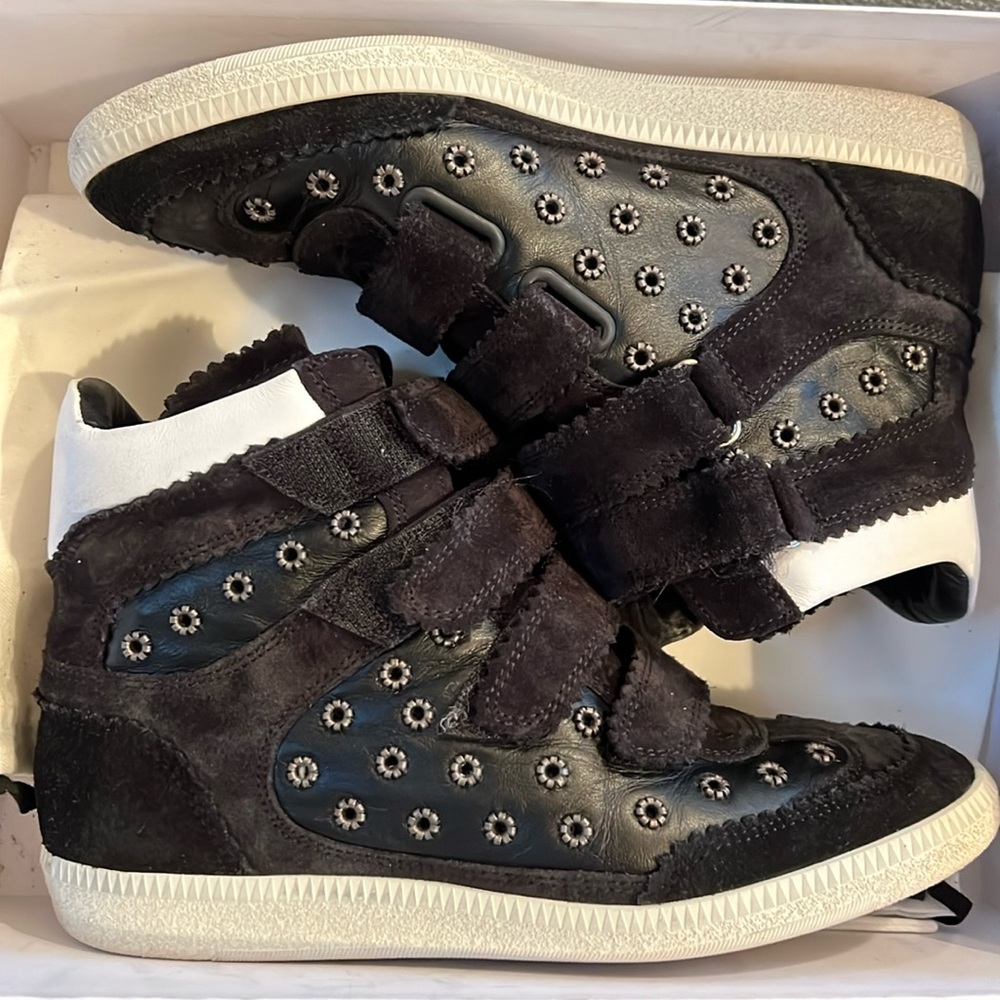 Isabel Marant Black and White Sneakers